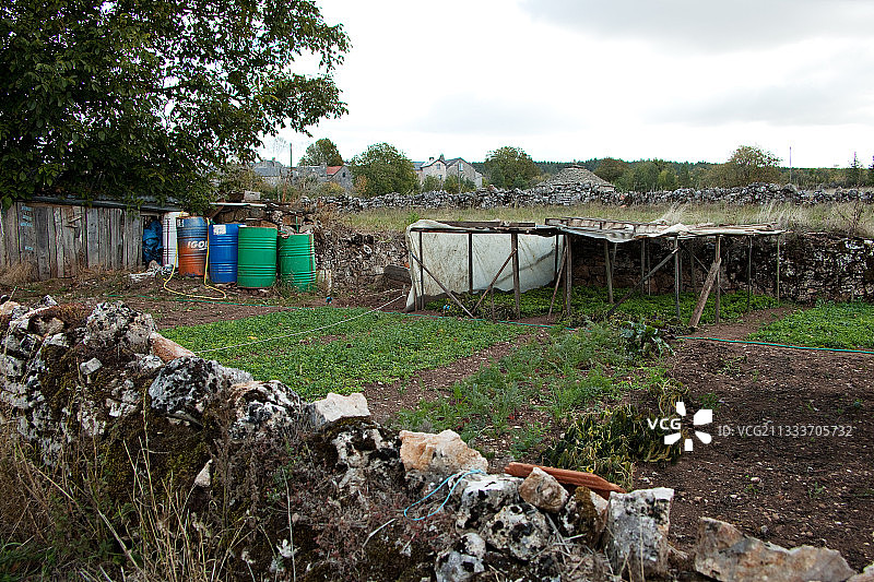 法国塞文山脉的厨房花园图片素材