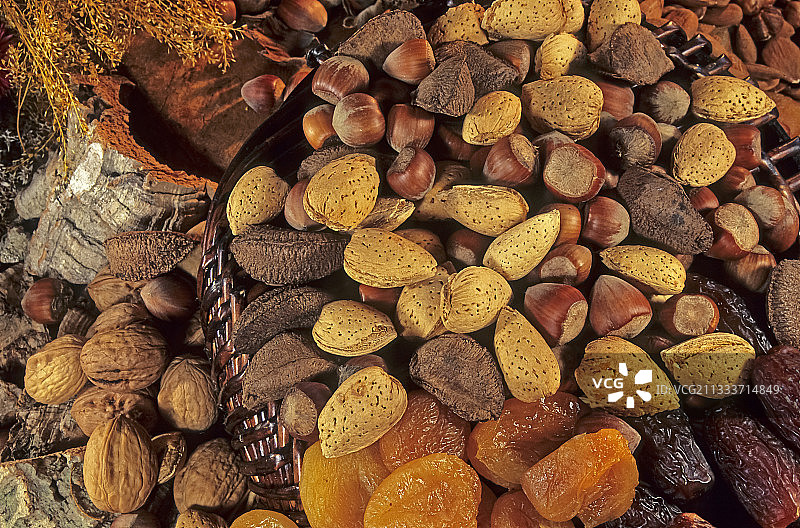 什锦干果坚果图片素材