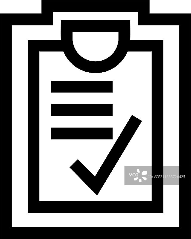 复选框列表图标或标志隔离符号图片素材