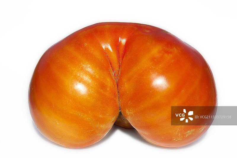 白色背景上的“菠萝”番茄图片素材