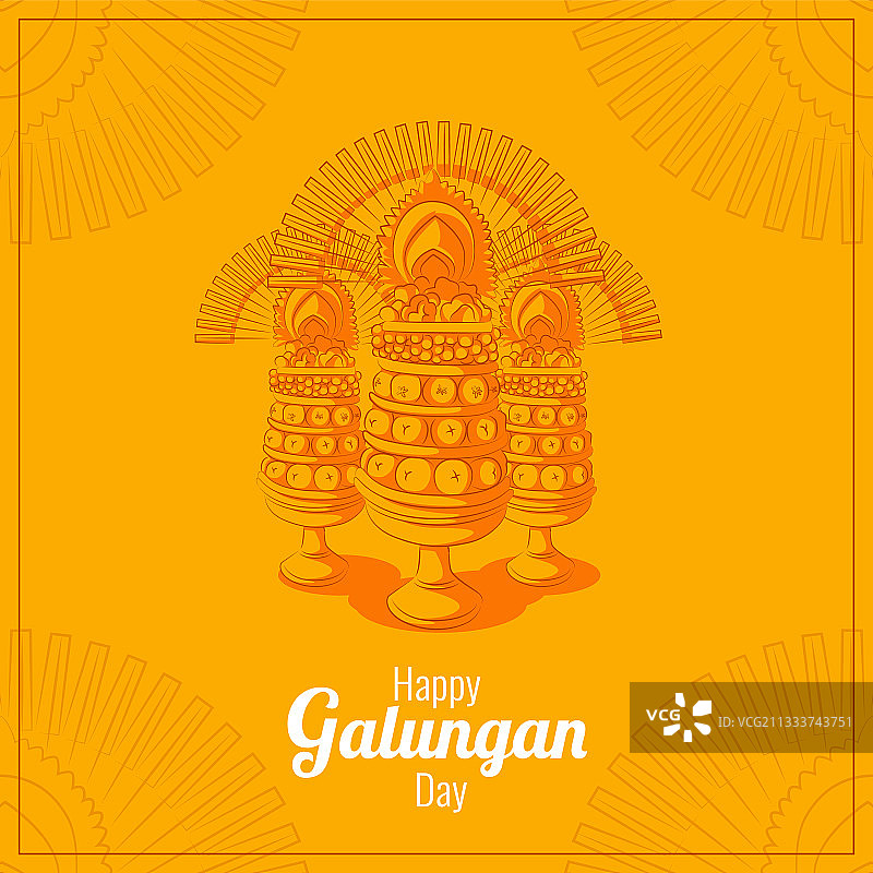 巴厘岛Galungan节贺卡图片素材