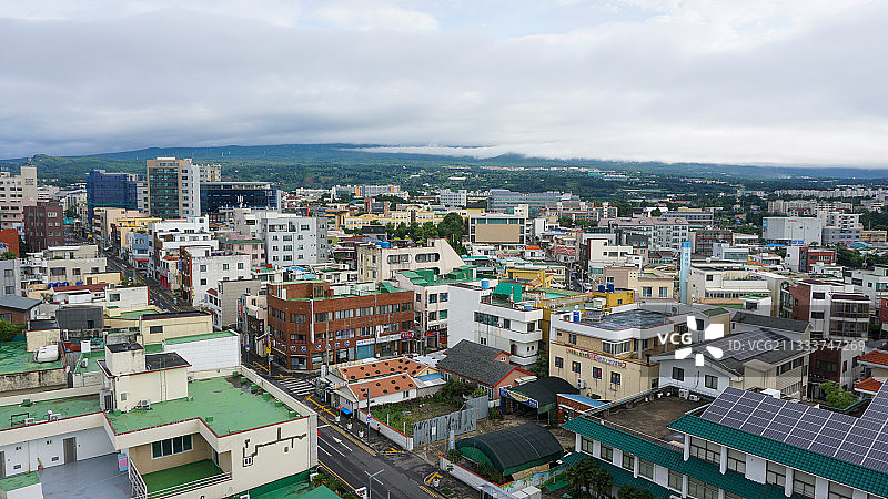 韩国济州岛市区风光图片素材