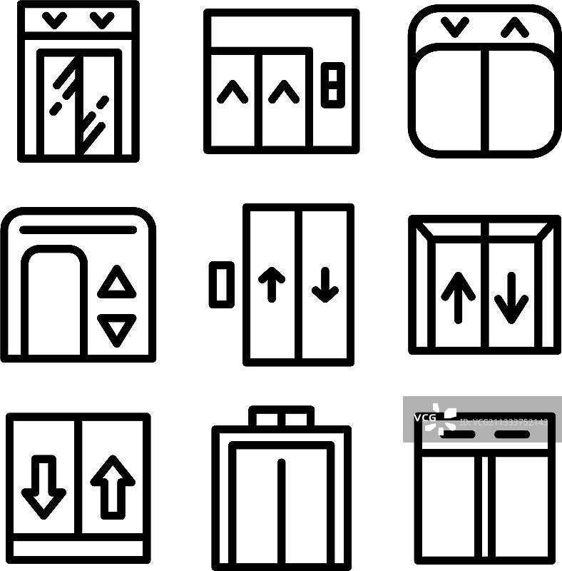 升降图标或标志图片素材