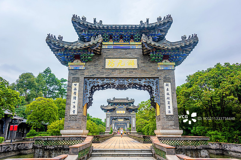 中国广东东莞粤晖园五元坊图片素材