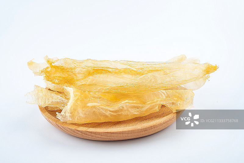 白背景上一碟滋补食品花胶鳘鱼胶图片素材