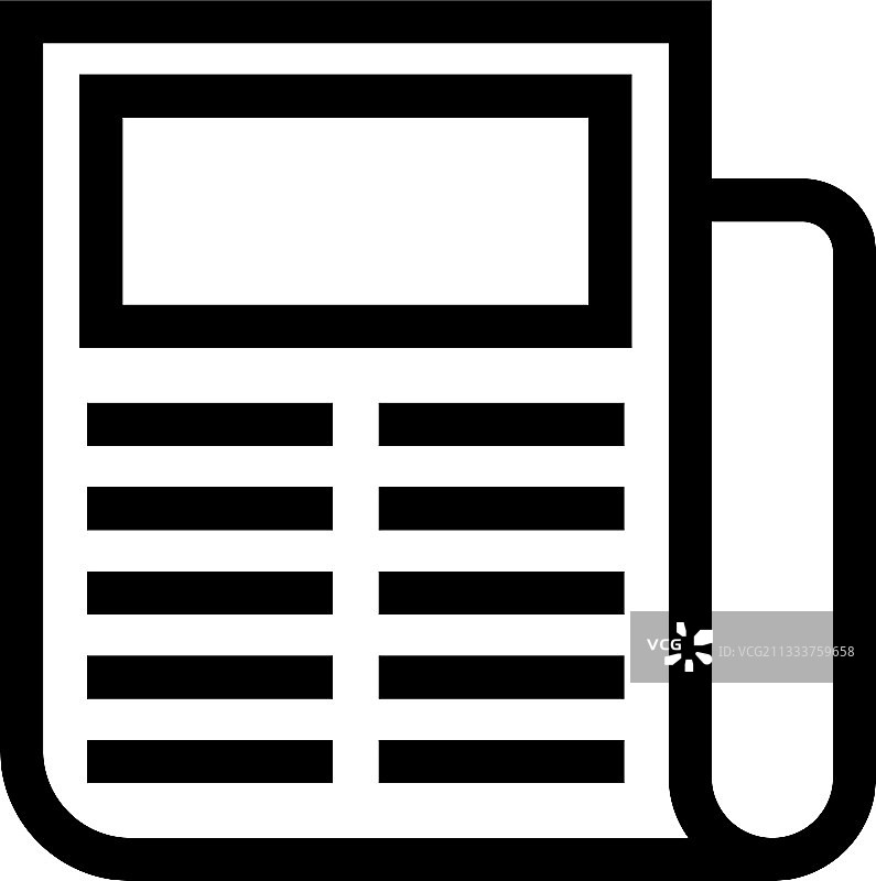 报纸图标或标志图片素材