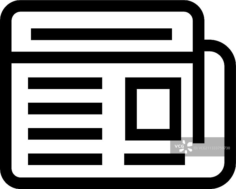 报纸图标或标志图片素材