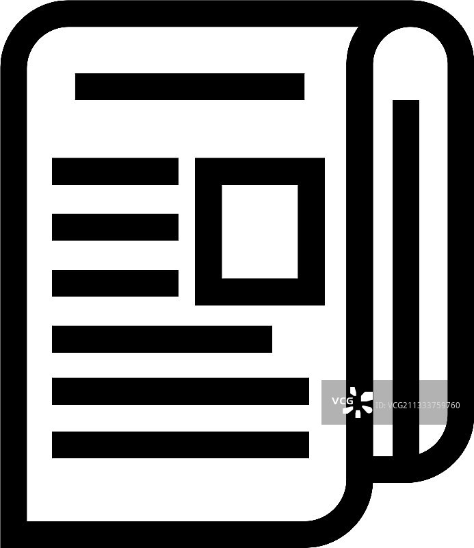 报纸图标或标志图片素材