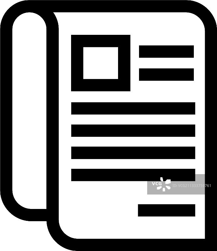 报纸图标或标志图片素材