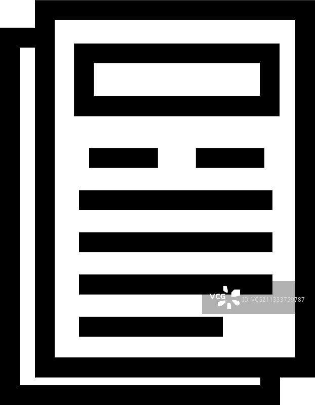 报纸图标或标志图片素材