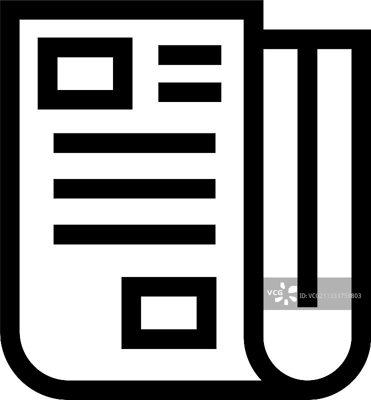 报纸图标或标志图片素材