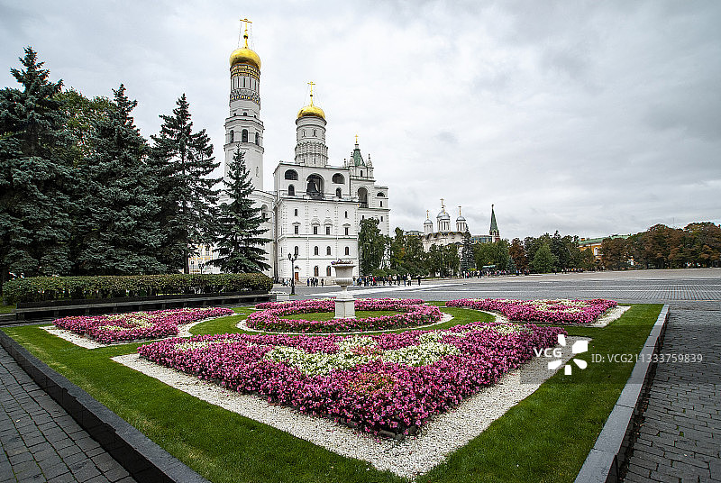 俄罗斯，莫斯科，克里姆林宫，教堂，亚历山大花园图片素材