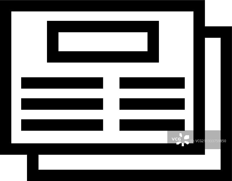 报纸图标或标志图片素材