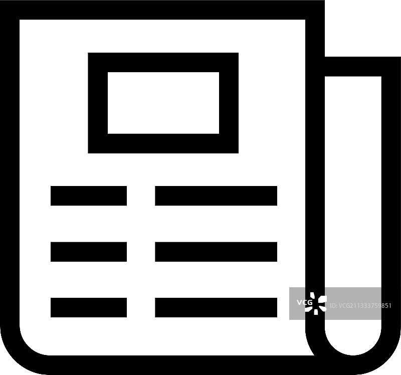 报纸图标或标志图片素材