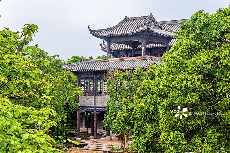 中国广东东莞粤晖园蘩楼图片素材
