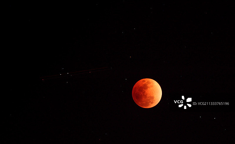 超级红月亮图片素材