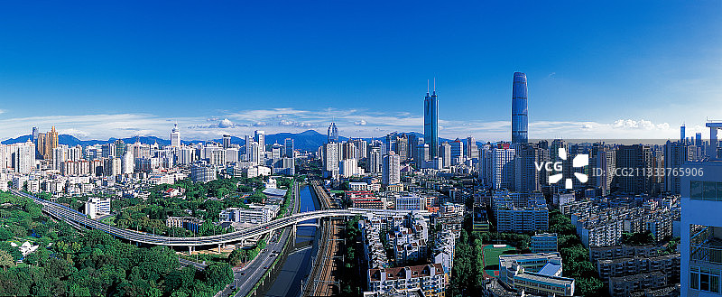 深圳罗湖全景图片素材