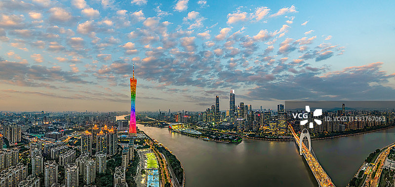 广州城市天际线建筑图片素材