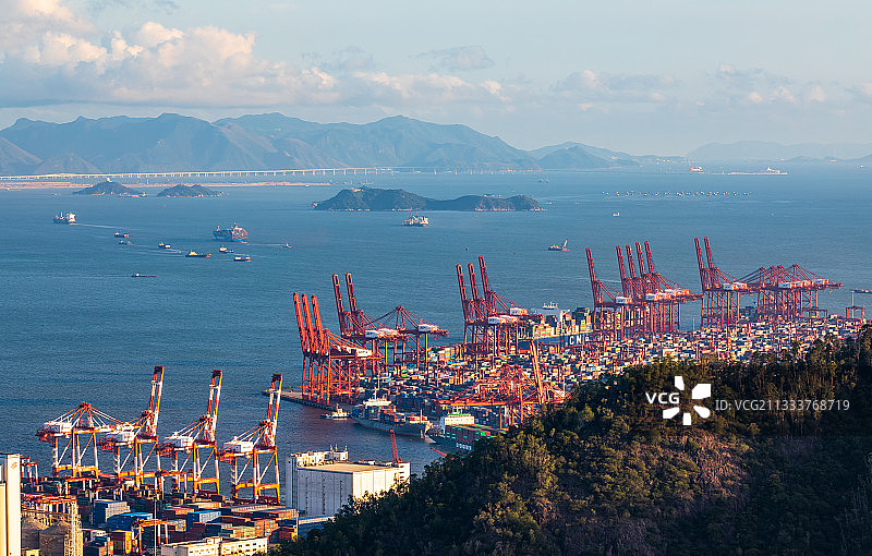 深圳海港城市风光图片素材