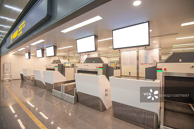 机场行李安检图片素材