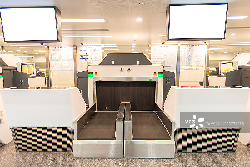 机场行李安检图片素材