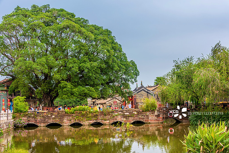 中国广东东莞南社村古建筑群图片素材
