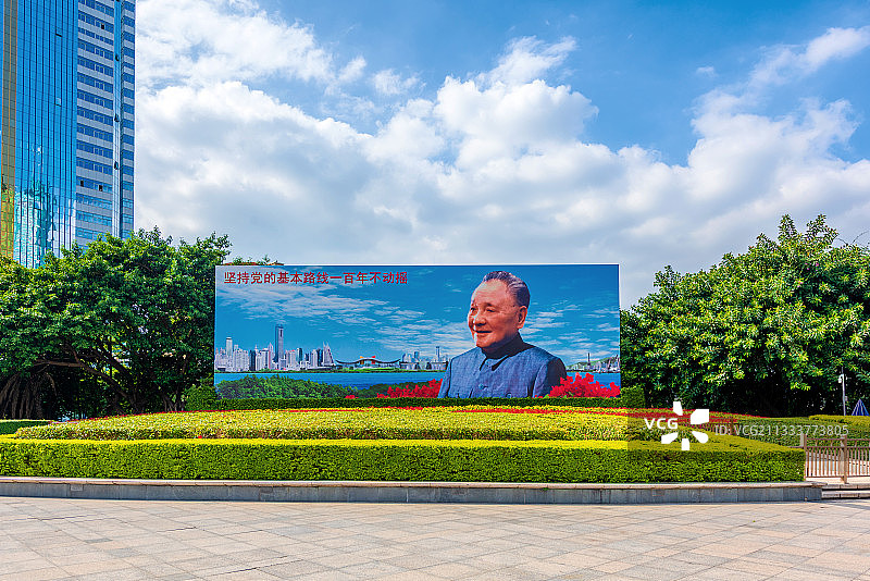 中国广东深圳小平画像广场图片素材