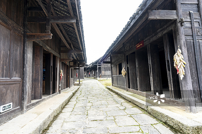 湖北：鹤峰五里坪革命旧址红军街图片素材