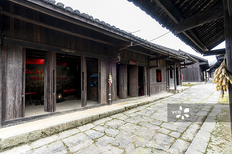 湖北：鹤峰五里坪革命旧址红军街图片素材
