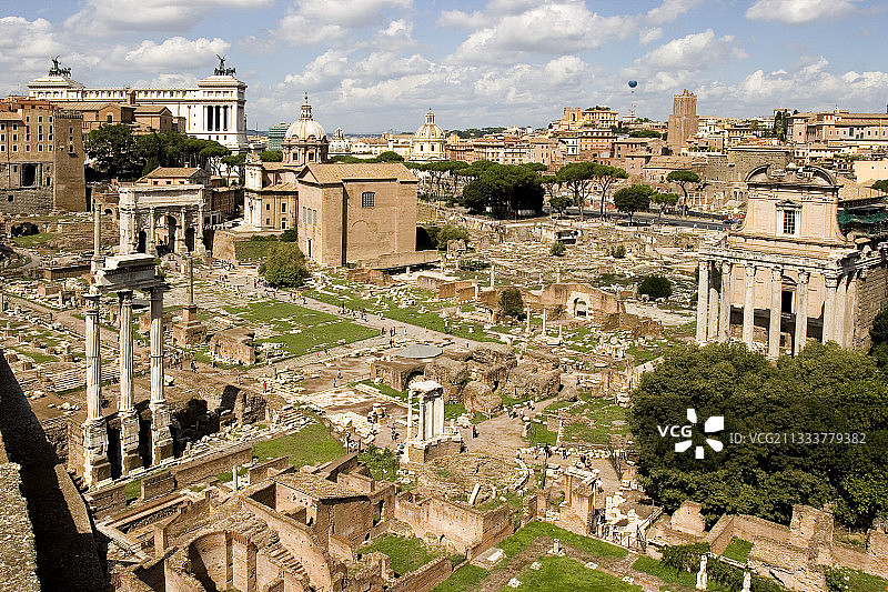 罗马帕拉蒂尼山遗址图片素材