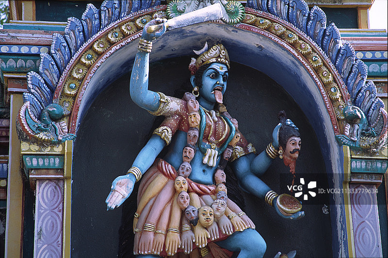 印度喀拉拉邦阿勒皮的印度教寺庙图片素材