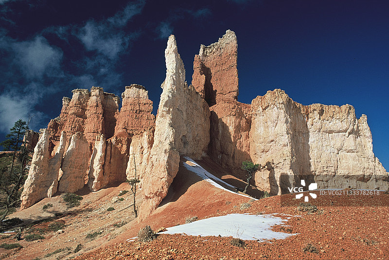 美国布莱斯峡谷国家公园的精灵烟囱图片素材