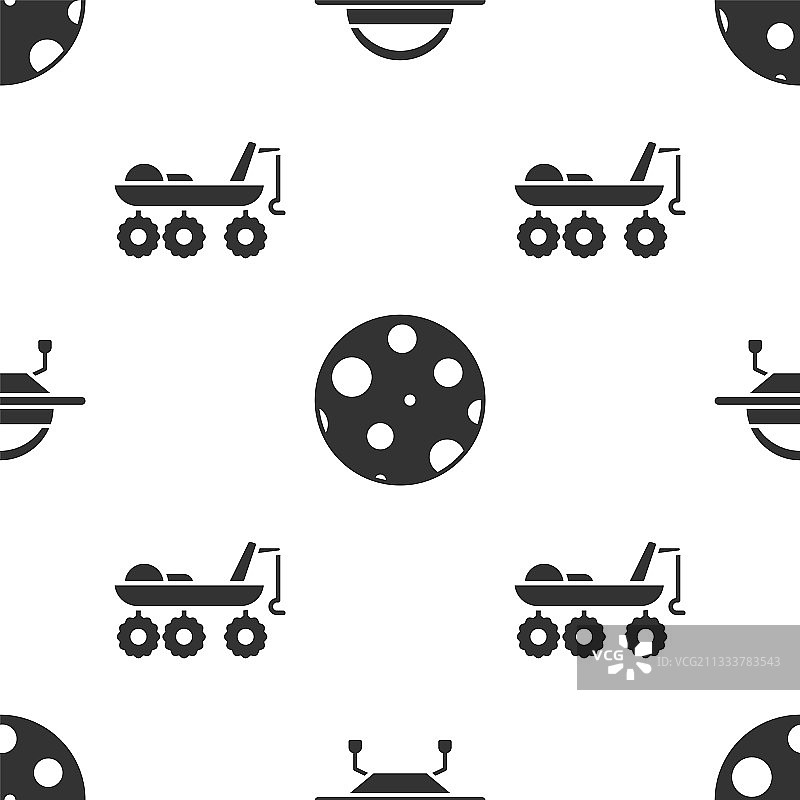 不明飞行物、宇宙飞船、月球和火星车图片素材