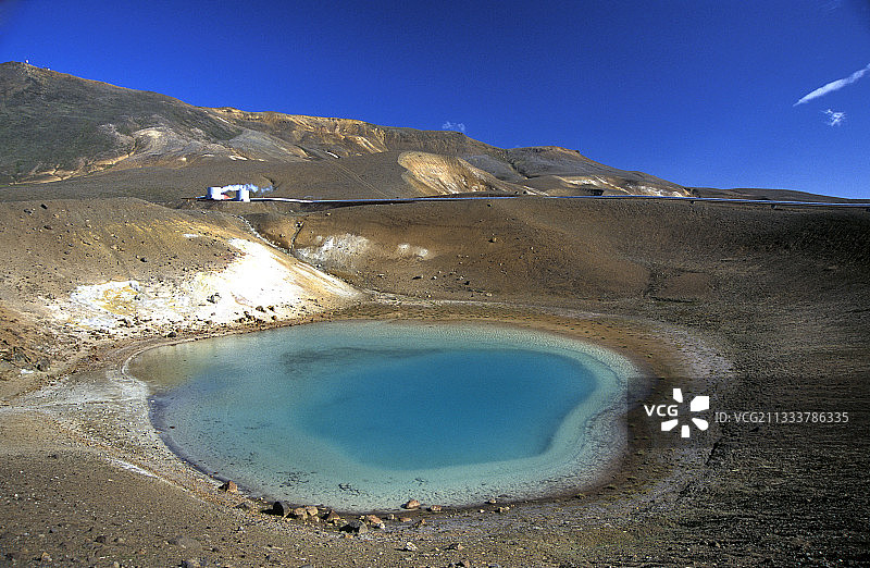 用于处理冰岛硅藻土的地热装置图片素材