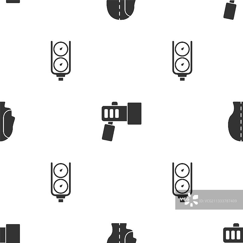 潜水头罩、手电筒和压力表套装图片素材