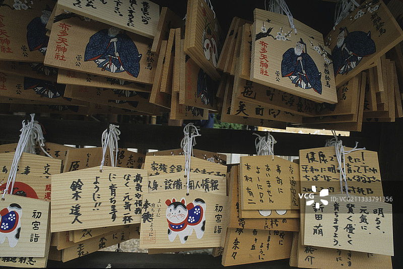 东京祈祷牌展示图片素材