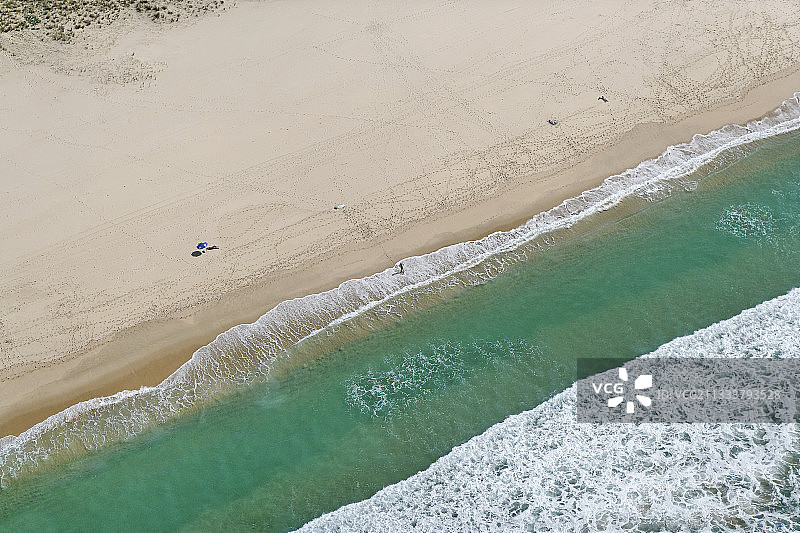 吉伦特省的壮丽海滩，法国图片素材