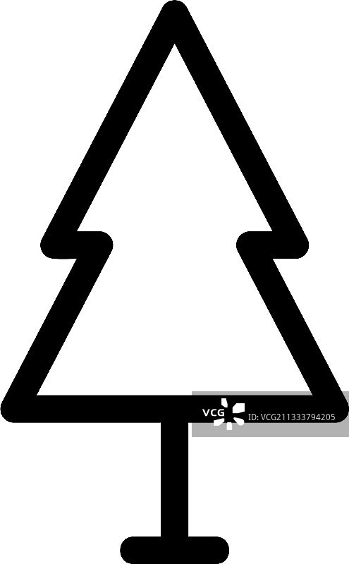 树图标或标志孤立标志符号图片素材