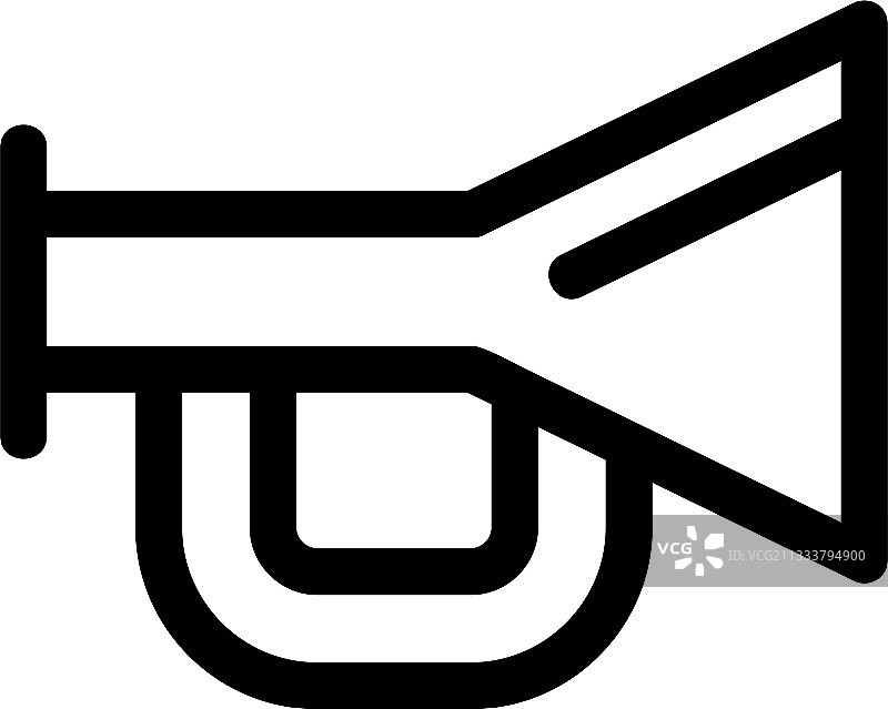 喇叭图标或logo独立标志符号图片素材