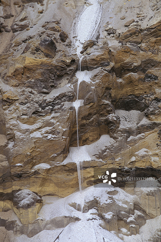 昆士兰州悬崖上的沙瀑图片素材