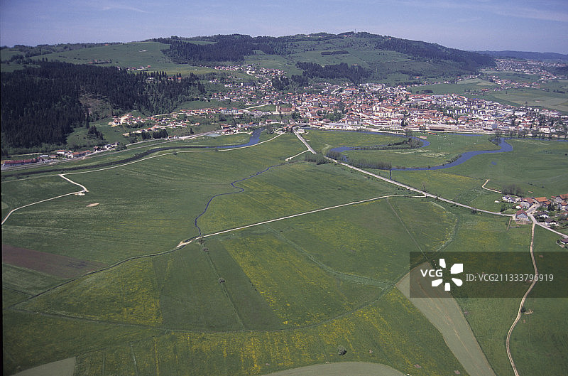 法国杜布河上游河谷的莫尔托图片素材