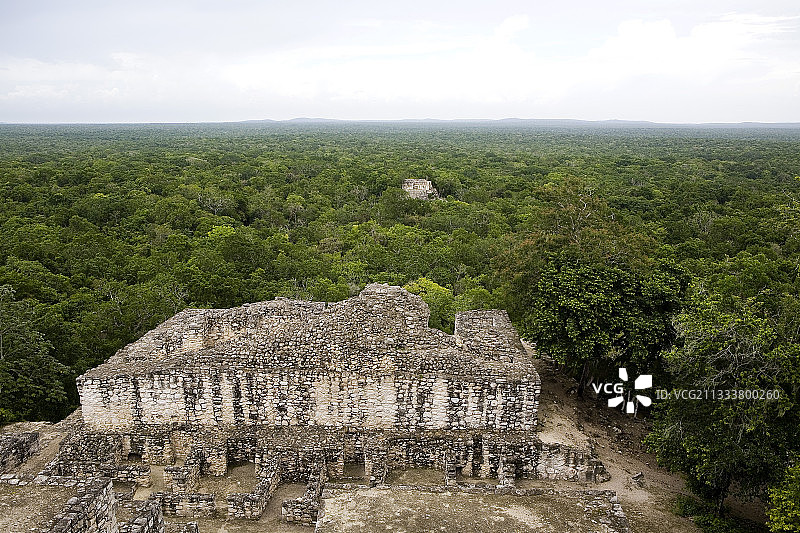 坎佩切省卡拉克穆尔图片素材