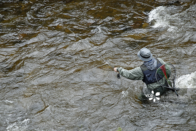 在飞蝇钓鱼世界锦标赛期间图片素材