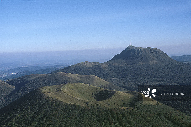 多姆山科梅火山与多姆山图片素材