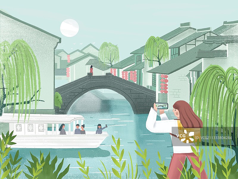 江南水乡图片素材