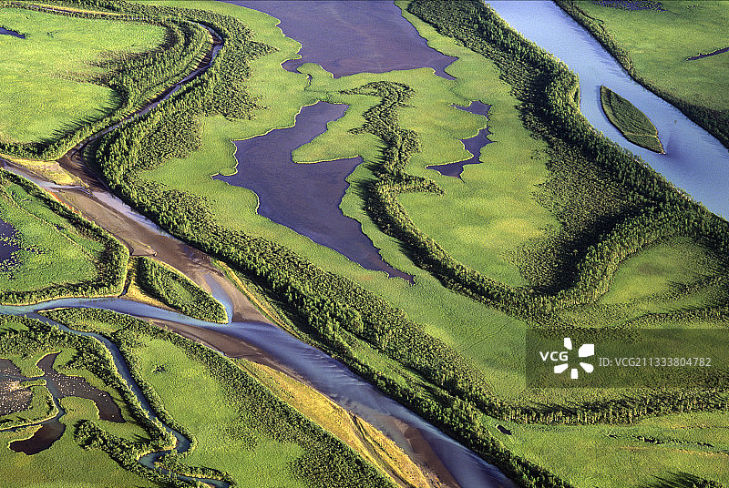 瑞典萨勒克国家公园拉帕河三角洲图片素材