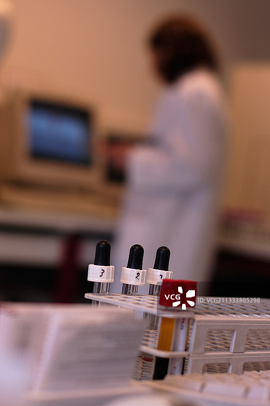 法国人体医学实验室的血清学室图片素材