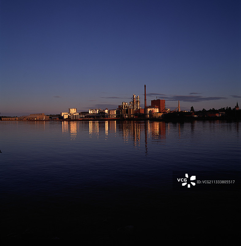 瑞典海尔辛兰省旧造纸厂图片素材