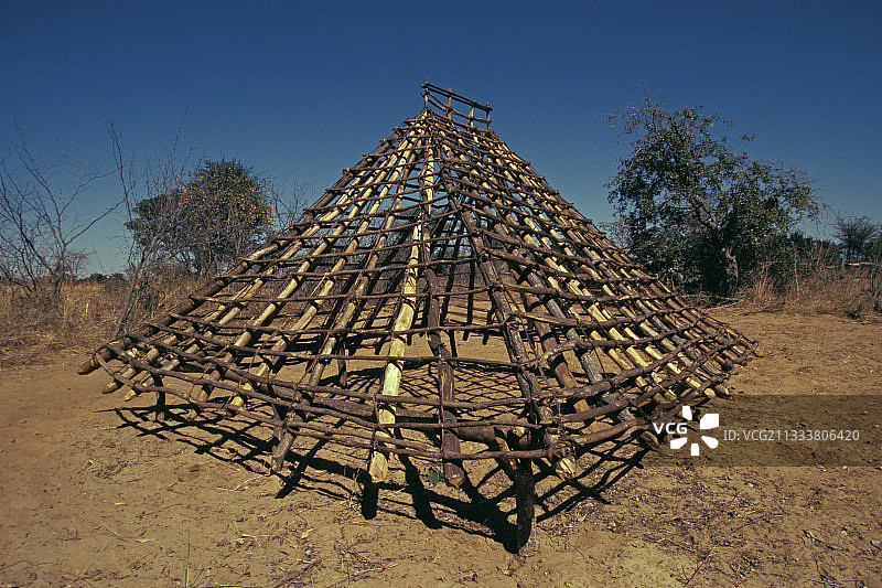 纳米比亚在建的木制箱子图片素材