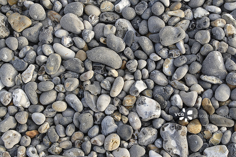 法国特雷波尔海滩上的鹅卵石图片素材